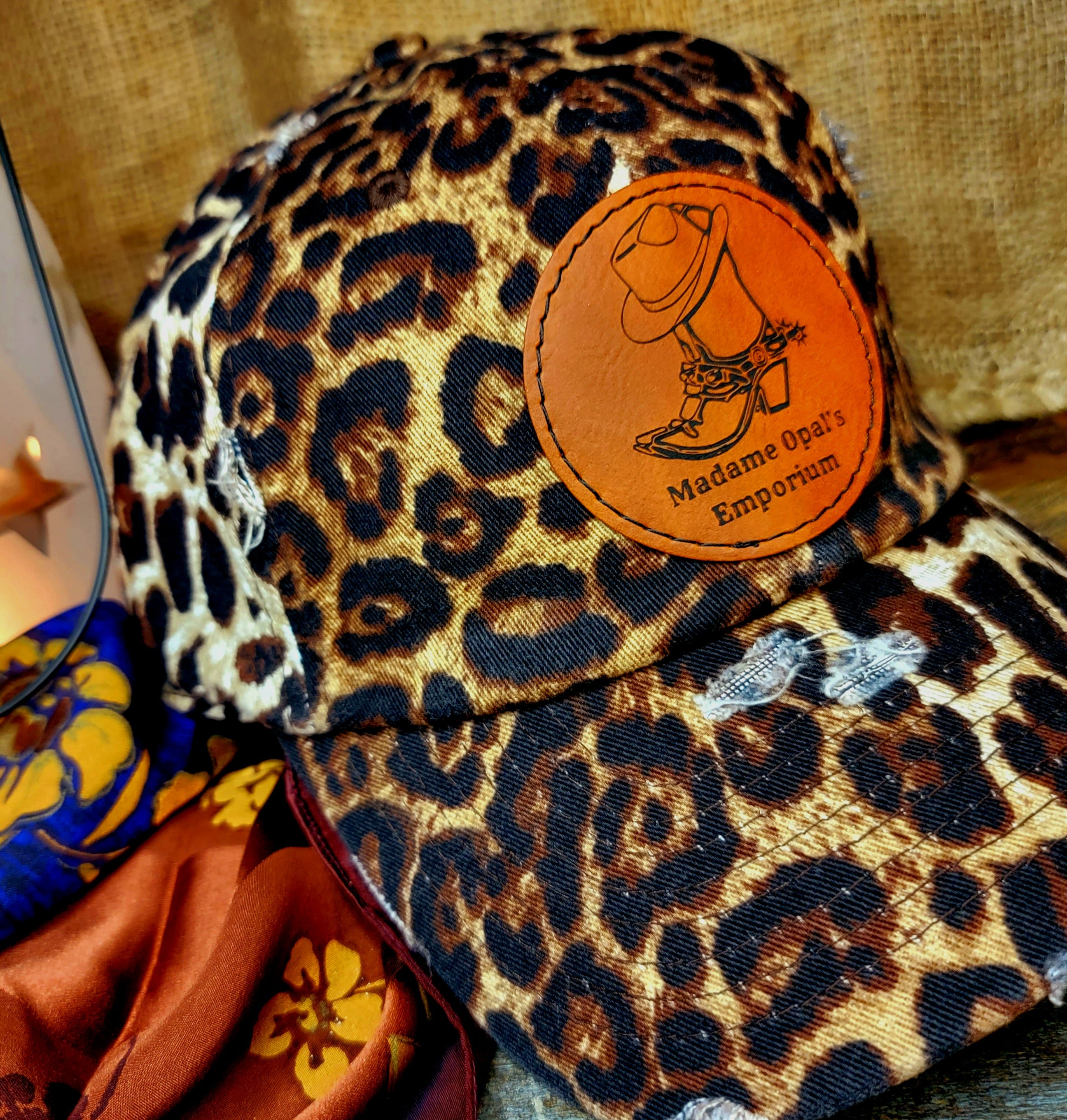 Madame Opal's Signature Logo Hat - Leopard Print