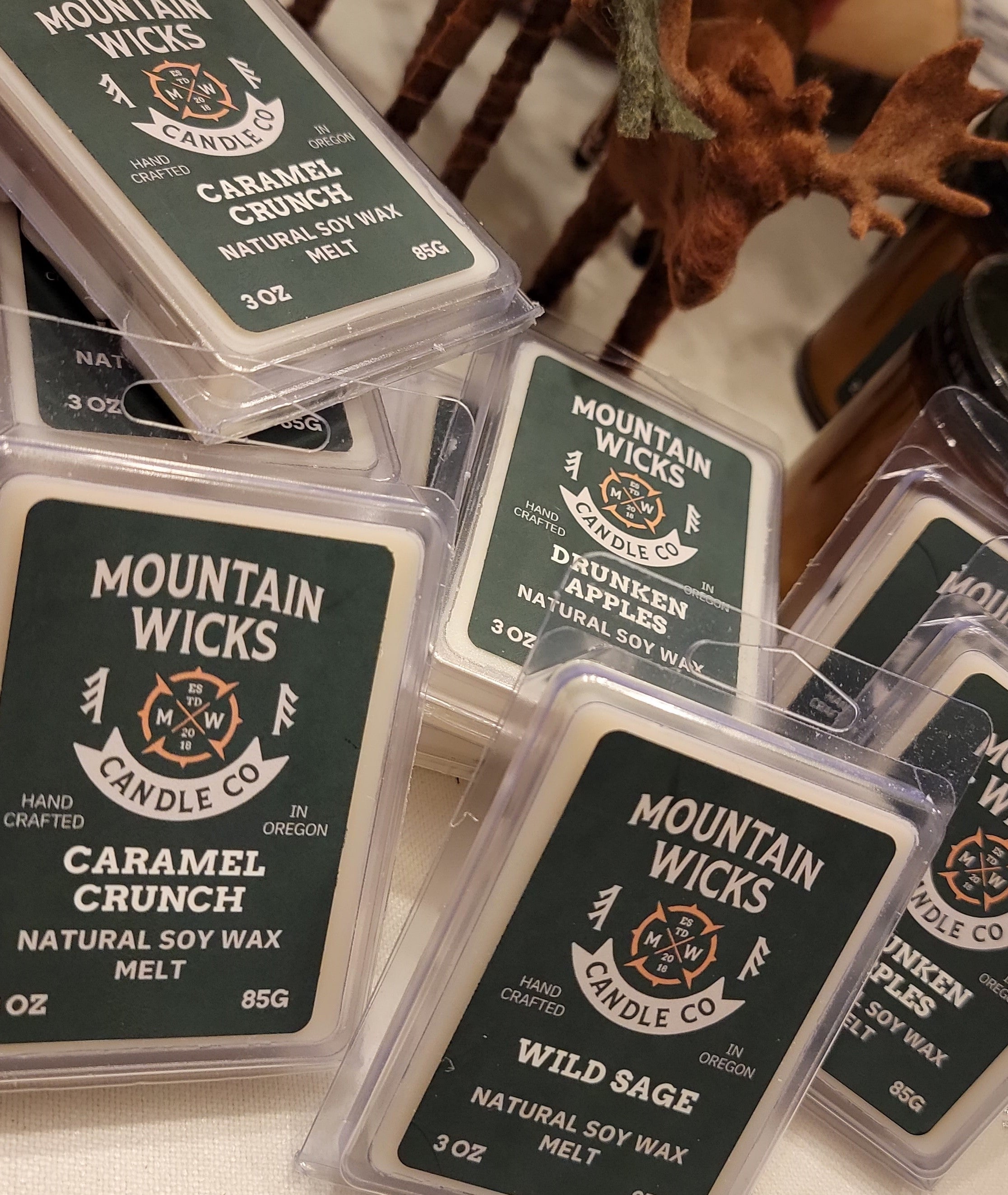 Mountain Wicks - SOY WAX MELTS - CARAMEL CRUNCH