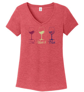 Red Wine & Blue - Women's T-Shirt