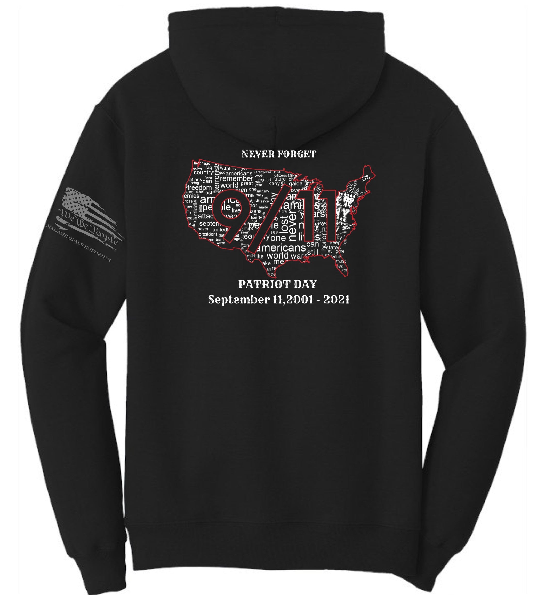 Never Forget 9/11- Unisex Hoodie