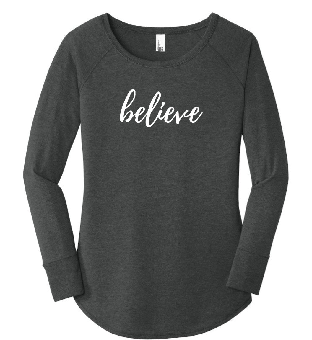 Believe - Ladies Long Sleeve Tunic