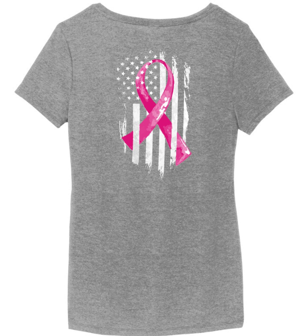 Breast Cancer Awareness Women's V-Neck T