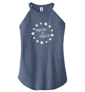 Freedom and Fireworks - Rocker Tank