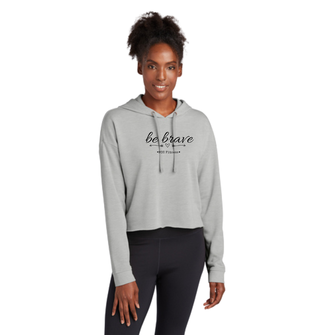 Be Brave Crop Hoodie - MOE Fitness